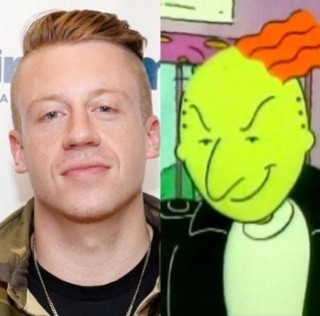 cartoon characters and their real life dopplegangers