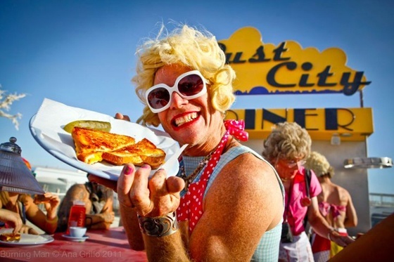 Burning Man grilled cheese