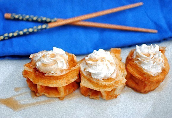 Chicken and Waffle Sushi