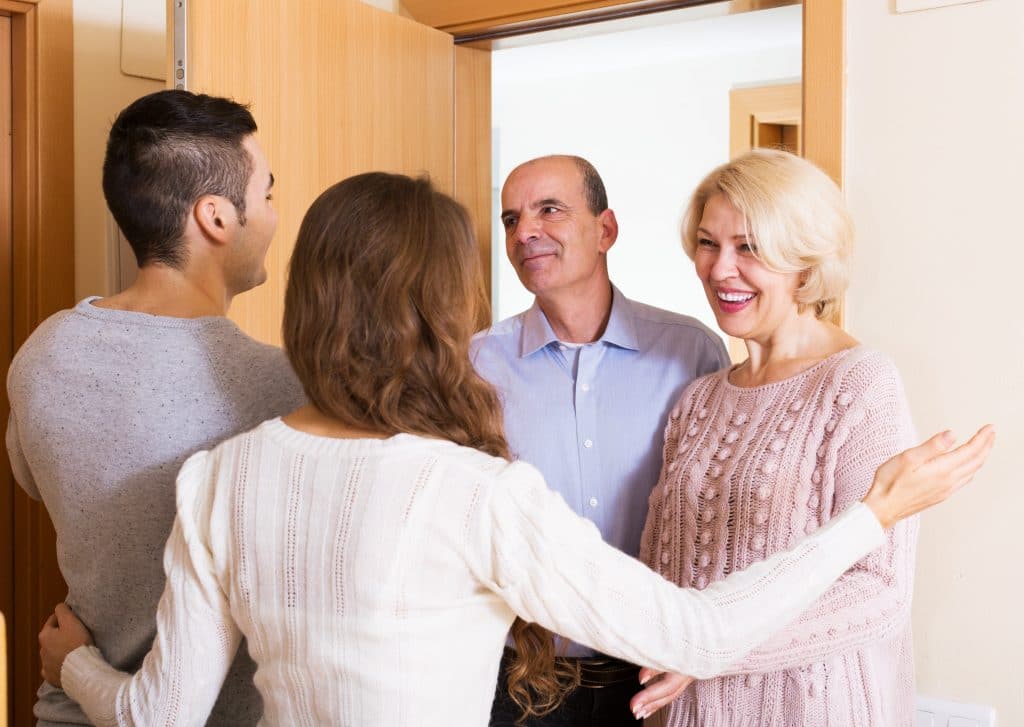 Mature People Coming To Visit Adult Kids At New Flat