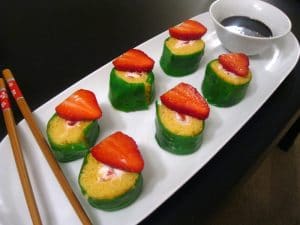 Strawberry Shortcake sushi