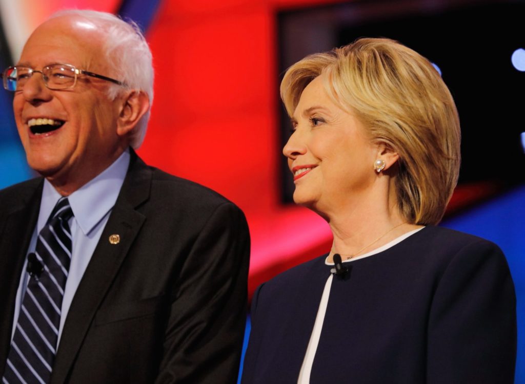 Bernie Sanders, Hillary Clinton