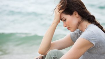 Close-Up Of A Sad And Depressed Woman